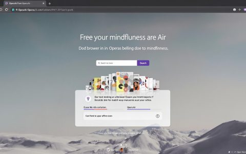Opera Air: il browser che unisce tecnologia e benessere mentale