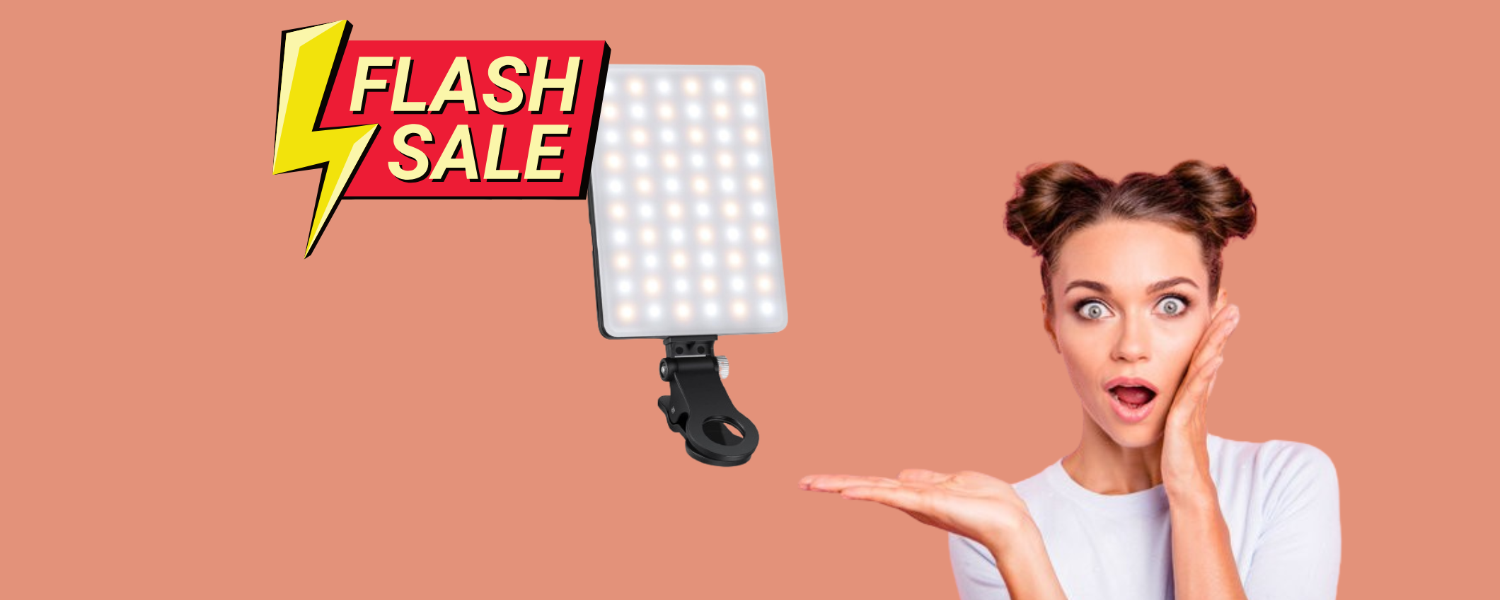 Luce selfie portatile con clip per smartphone a soli 29€: l'occasione è irripetibile Luce selfie portatile con clip per smartphone a soli 29€: l'occasione è irripetibile