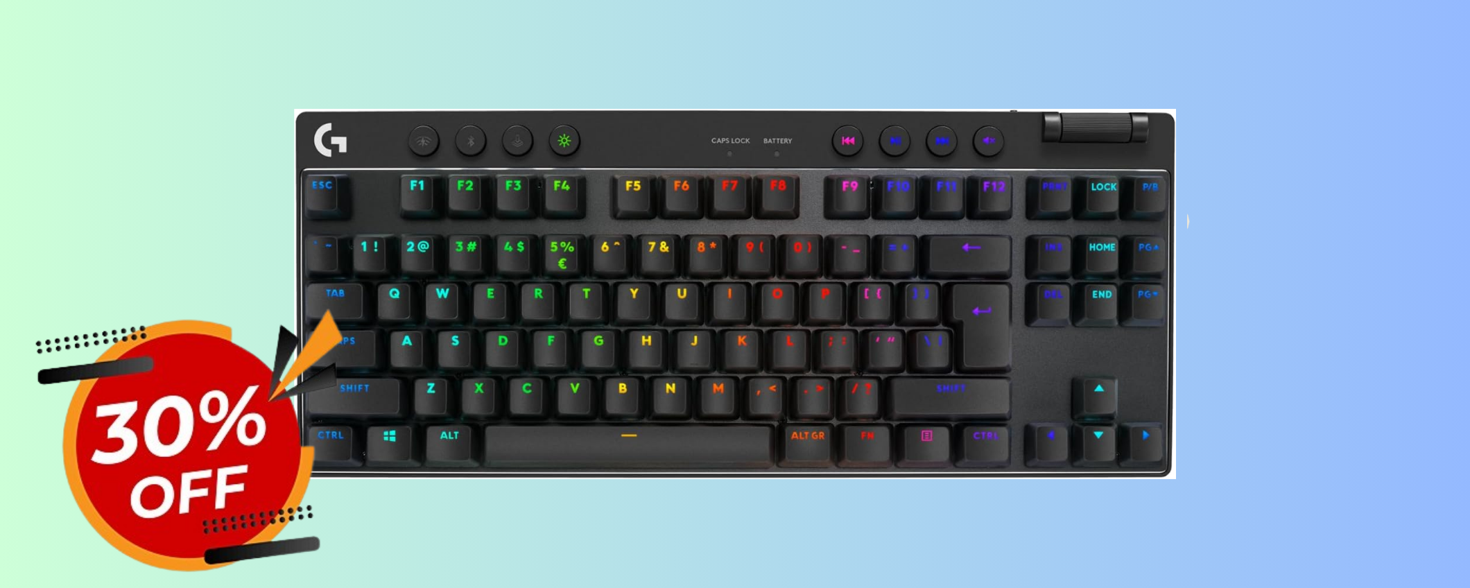 Maxi sconto del -30% sulla Tastiera da gaming Logitech di ultima generazione Maxi sconto del -30% sulla Tastiera da gaming Logitech di ultima generazione
