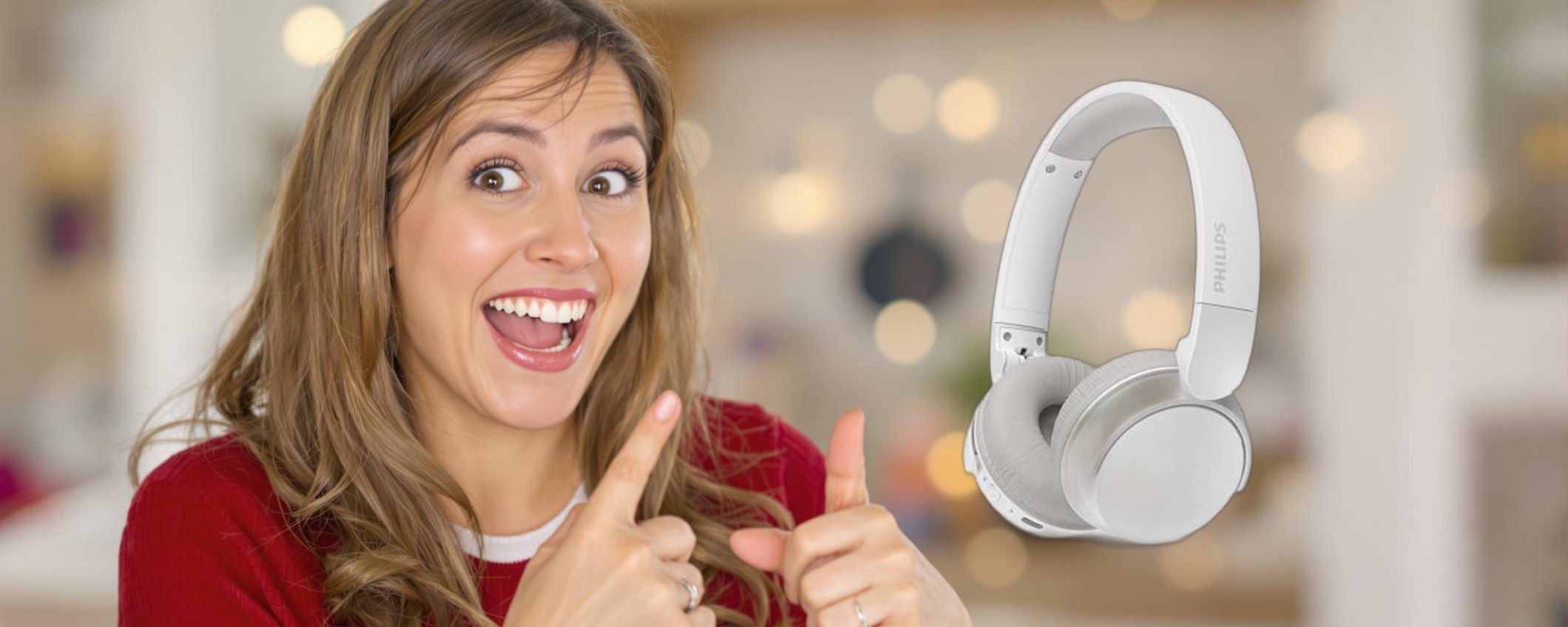 Philips TAH3209WH: cuffie wireless pratiche e convenienti Philips TAH3209WH: cuffie wireless pratiche e convenienti