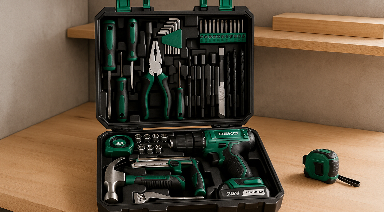 Set DEKO con Trapano avvitatore e 126 accessori inclusi a meno di 50€ Set DEKO con Trapano avvitatore e 126 accessori inclusi a meno di 50€