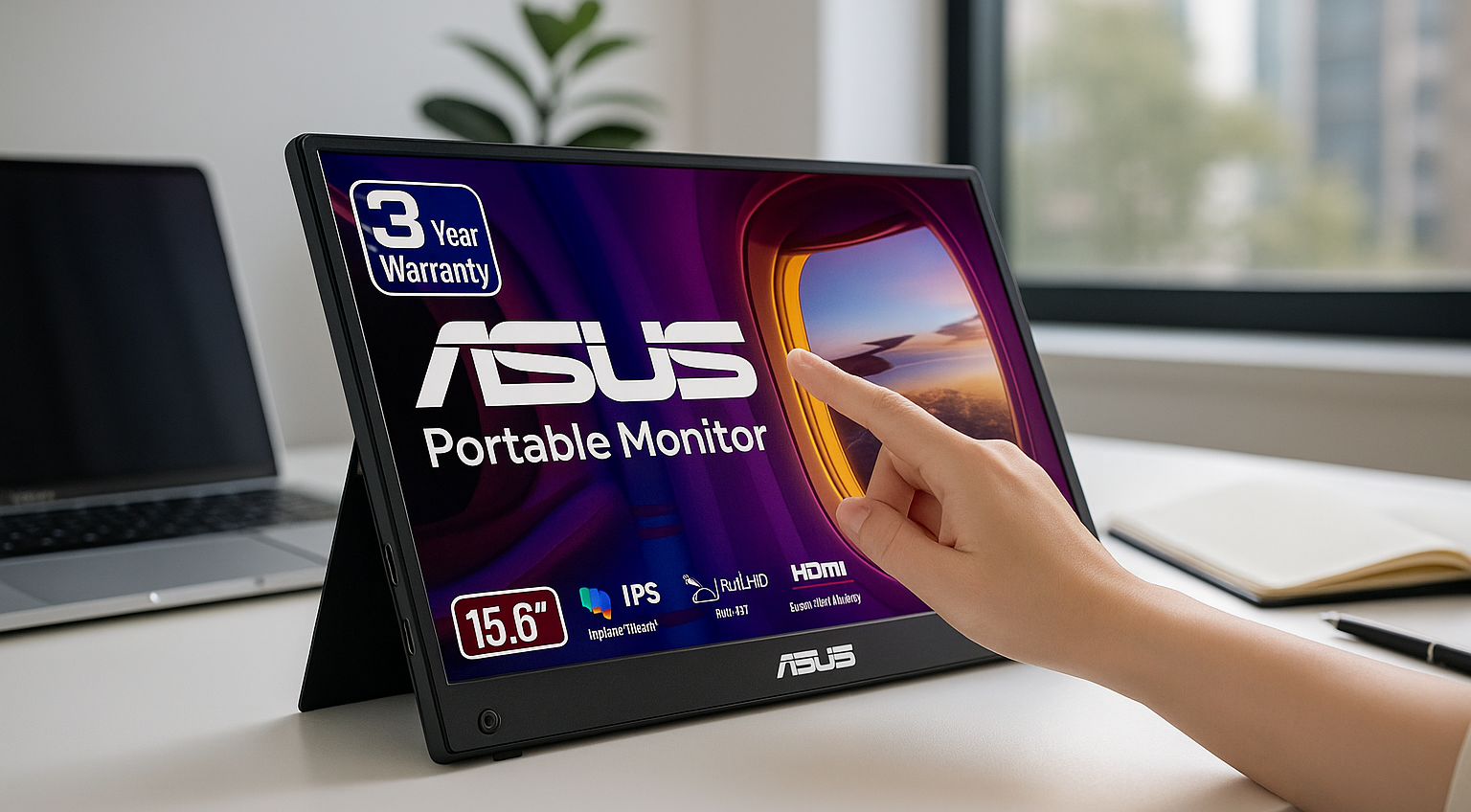 Aumenta la produttività quando sei in giro con il monitor portatile ASUS ZenScreen Touch Aumenta la produttività quando sei in giro con il monitor portatile ASUS ZenScreen Touch