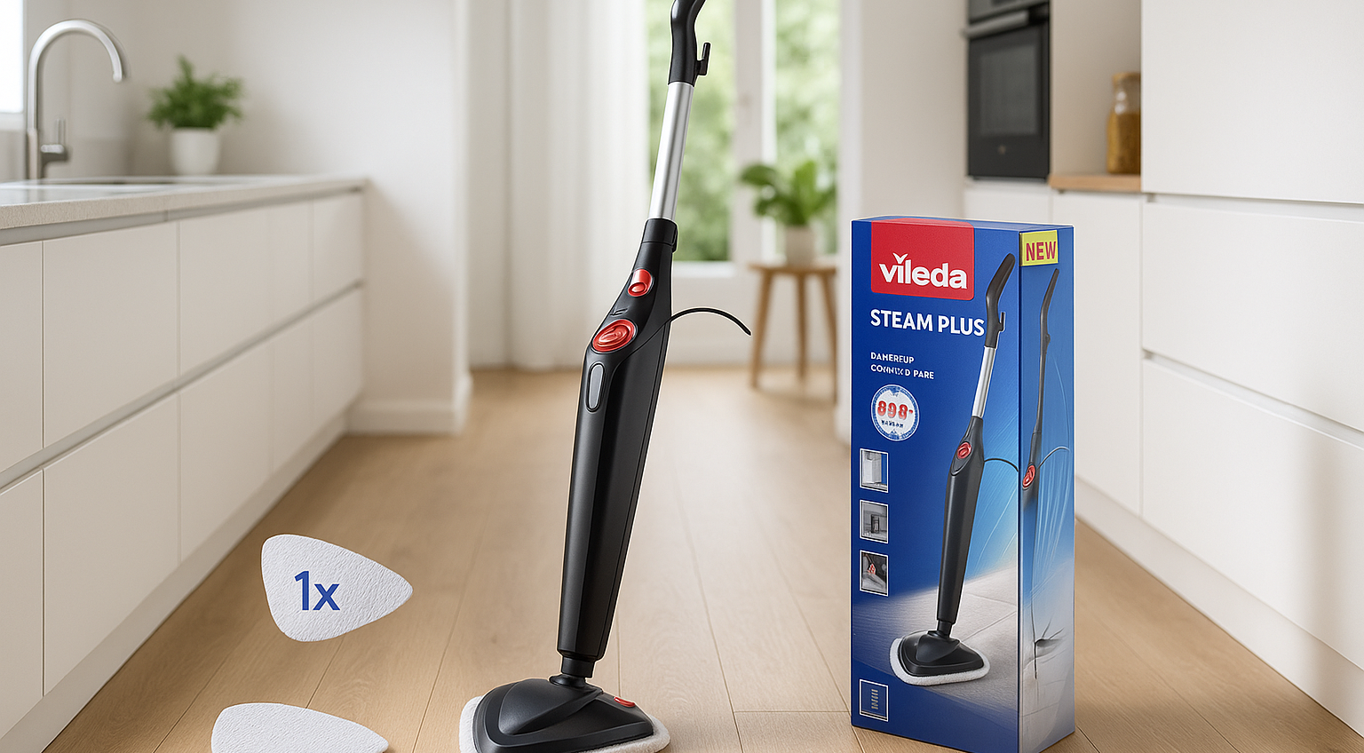 Pulizia impeccabile senza detergenti con la Scopa a vapore Vileda a meno di 60€ Pulizia impeccabile senza detergenti con la Scopa a vapore Vileda a meno di 60€