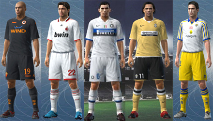 PES 2010 patch: nuovi kit per le divise di squadre italiane e straniere