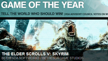 Skyrim e Bethesda trionfano ai VGA 2011