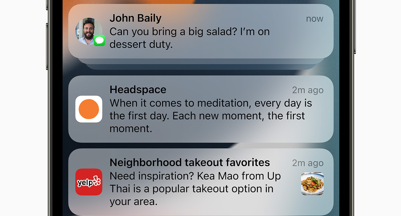 iOS 15: Notifiche