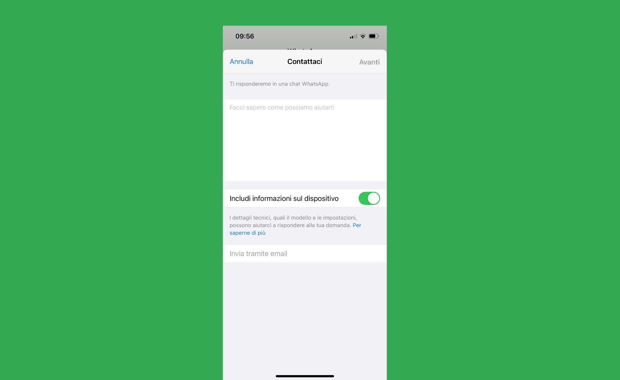 WhatsApp Chat Supporto