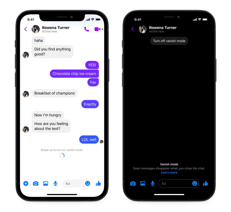 Messenger Vanish Mode