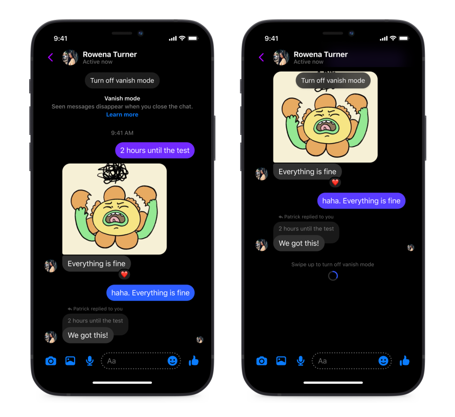 Messenger Vanish Mode