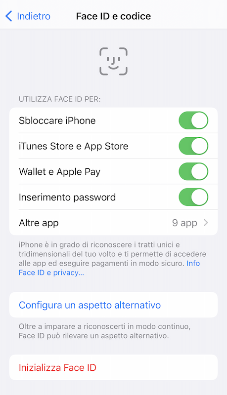 Face ID iPhone