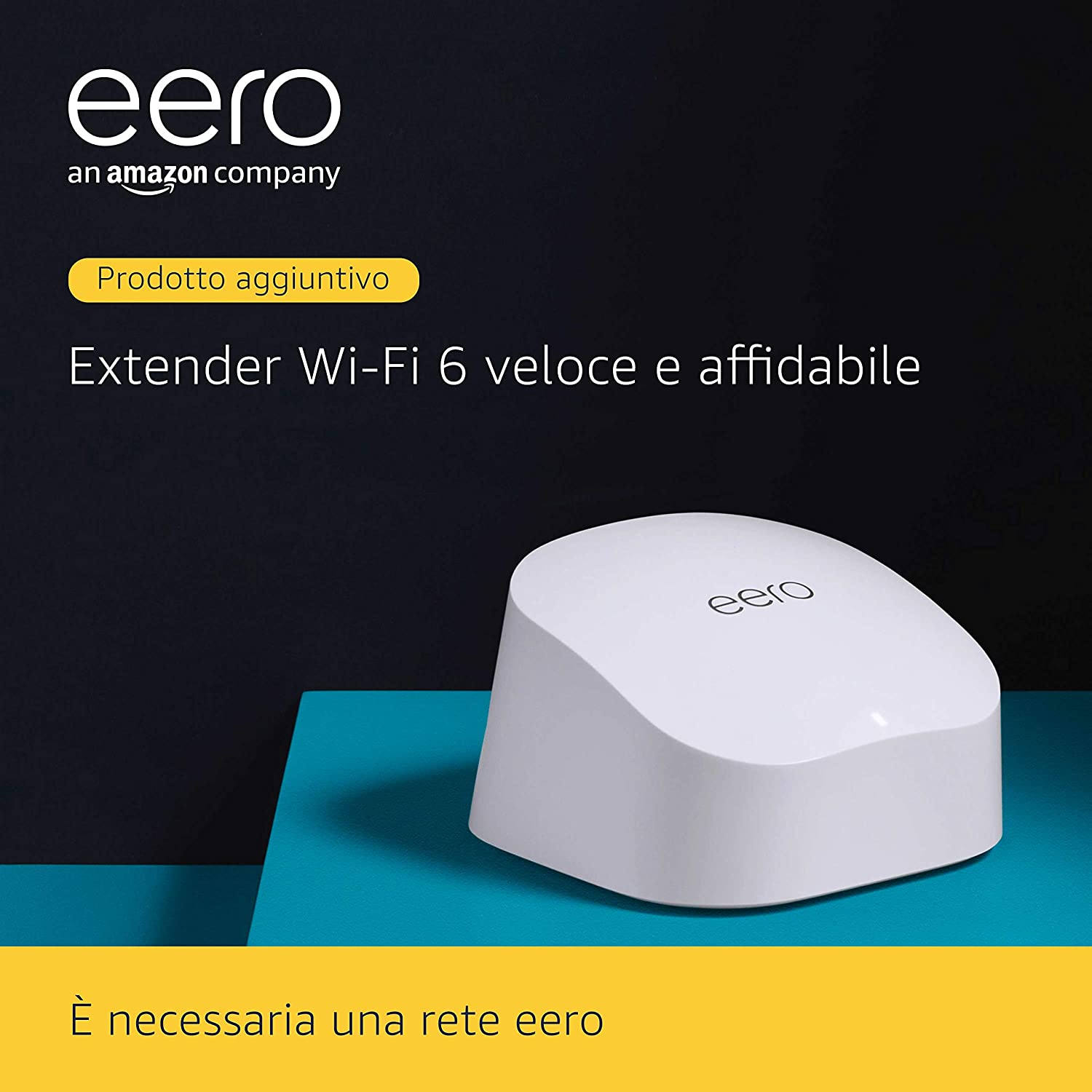 Extender Wi-Fi 6 mesh dual-band Amazon eero 6 - Estendi la tua rete eero