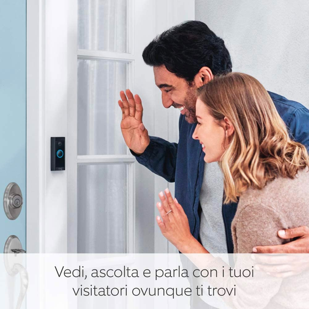 Nuovo Echo Show 5 (2ª generazione, modello 2021) + Ring Video Doorbell Wired di Amazon, compatibile con Alexa