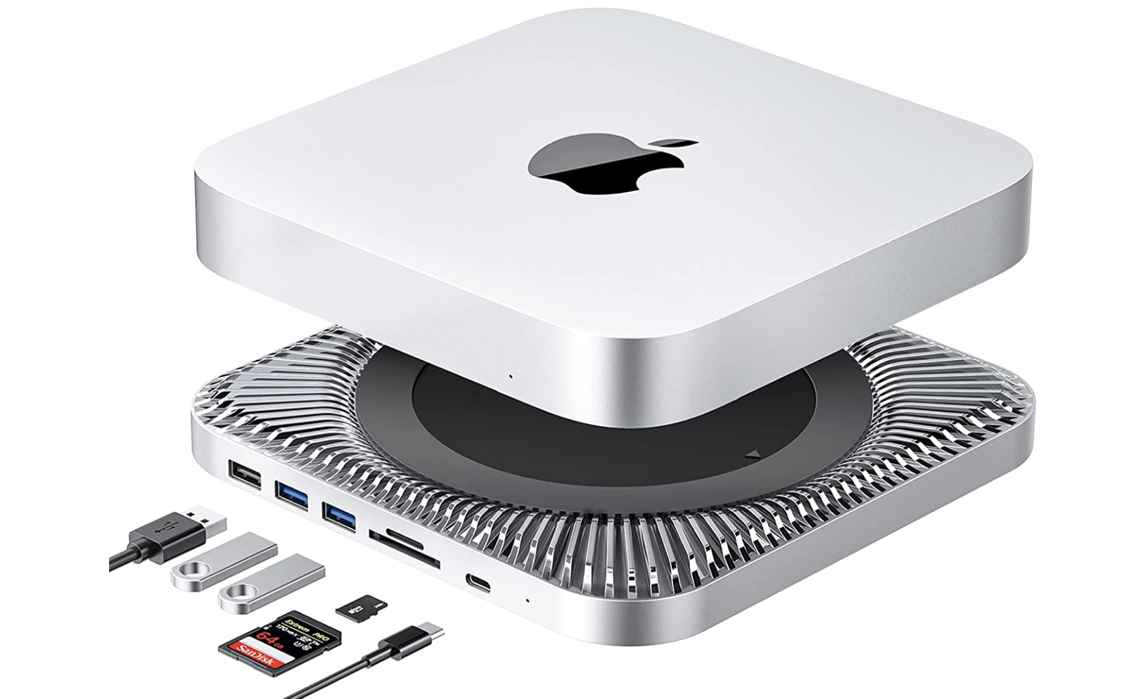 Hub per Mac Mini con alloggiamento HD, in sconto a 76€