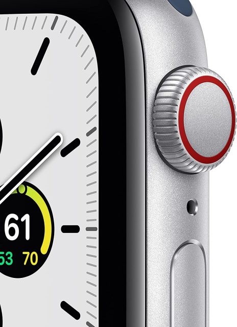 Apple Watch SE 2021 - Cinturino Sport Blu - Profilo