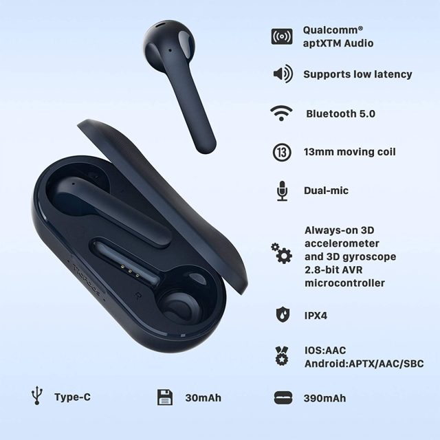 Auricolari wireless TicPods 2 Pro Plus
