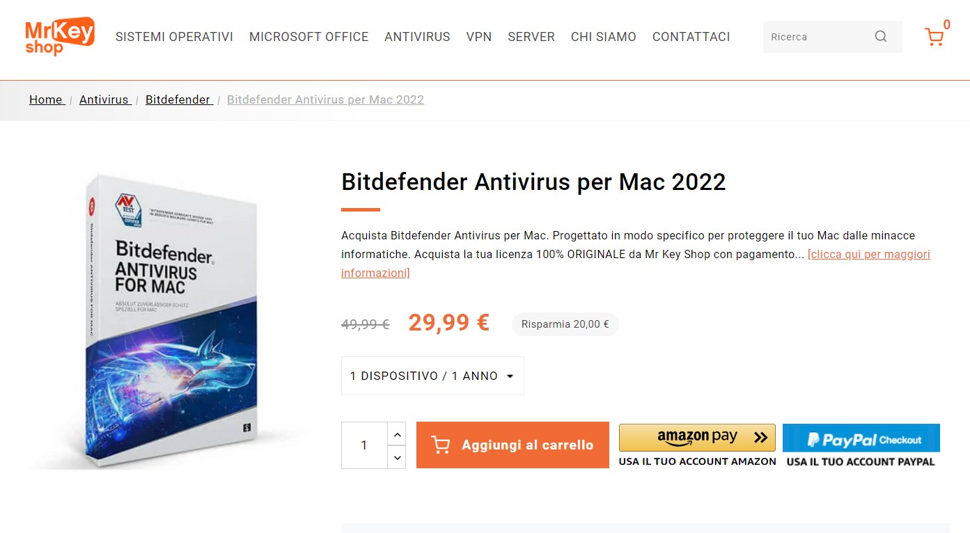 Bitdefender Antivirus per Mac