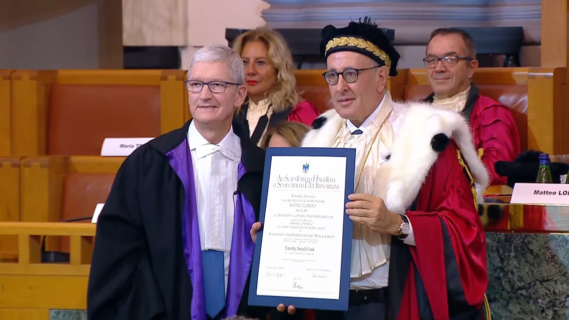 Tim Cook e Matteo Lorito - Federico II