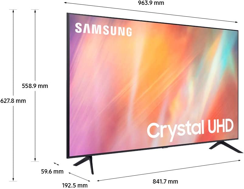 Smart TV Samsung 43 Crystal UHD 4K - AU7100