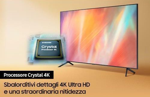 Samsung Smart TV 4K UHD 50 pollici - Chip Crystal 4K