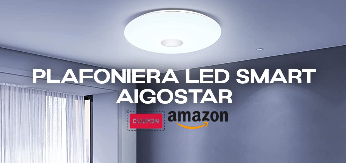Plafoniera LED Smart Aigostar: SCONTO FOLLE del 70% - Melablog