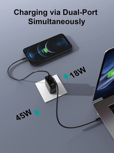 caricabatterie USB-C e USB-A 70W - 1
