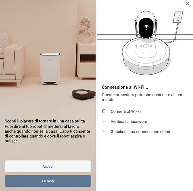 L'applicazione iRobot Home per Roomba 692: la configurazione iniziale