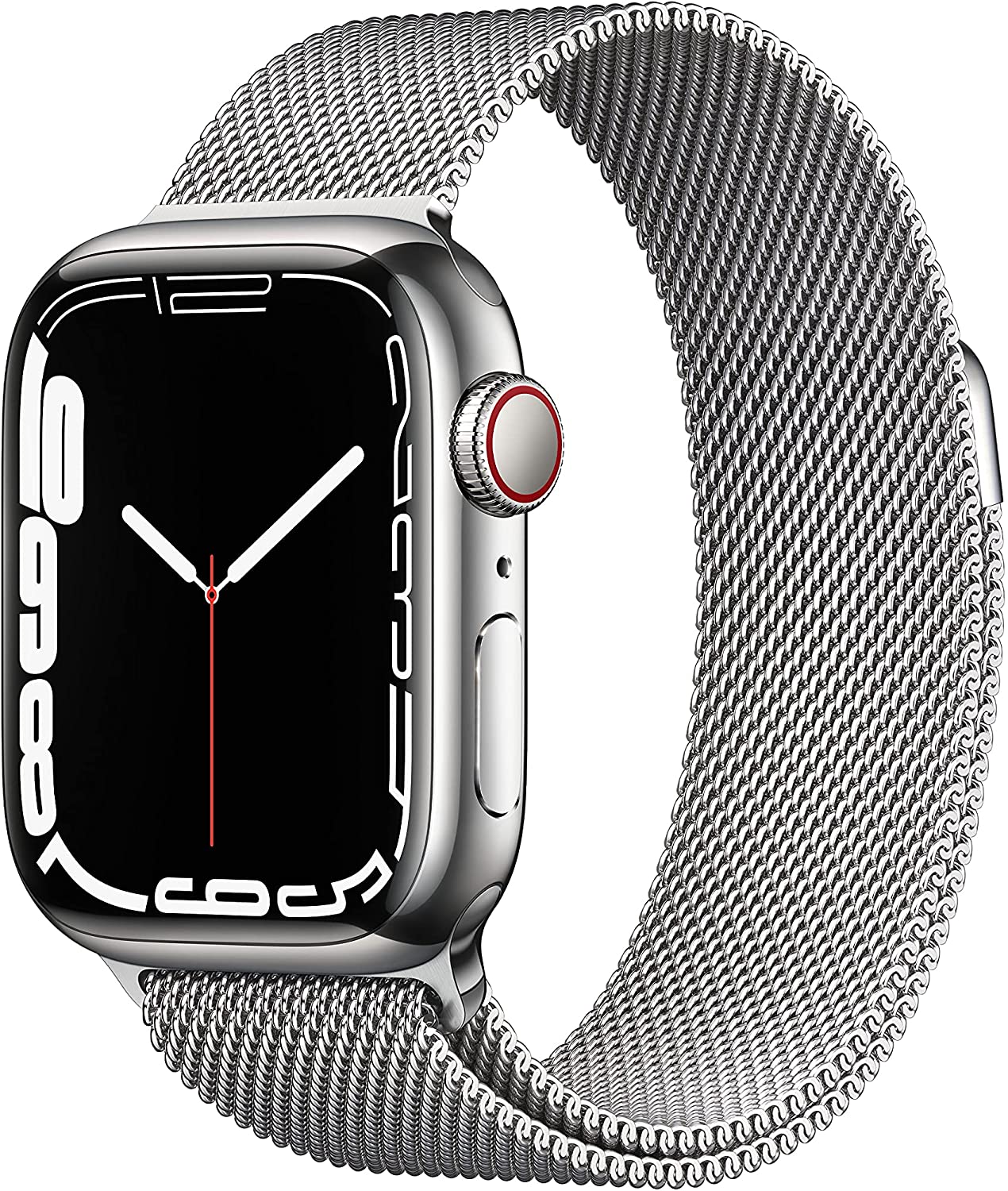 Apple Watch Series 7 con cinturino maglia milanese