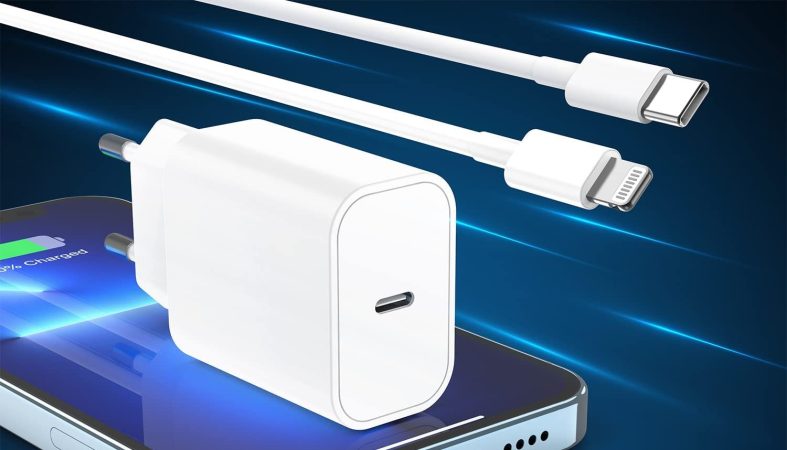 Kit caricabatterie USB-C e cavo Lightning - 1