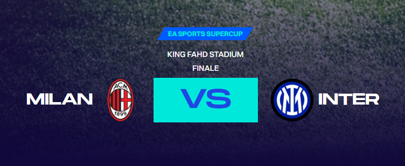 Milan vs Inter - Supercoppa Italiana 2022-23 - Banner