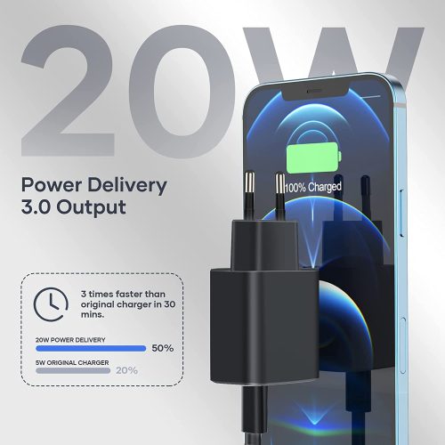 caricabatterie usb-c e usb-a 20w - 1