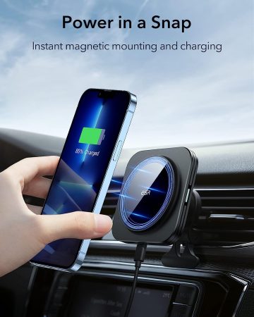 caricabatterie wireless magnetico per auto ESR - 1
