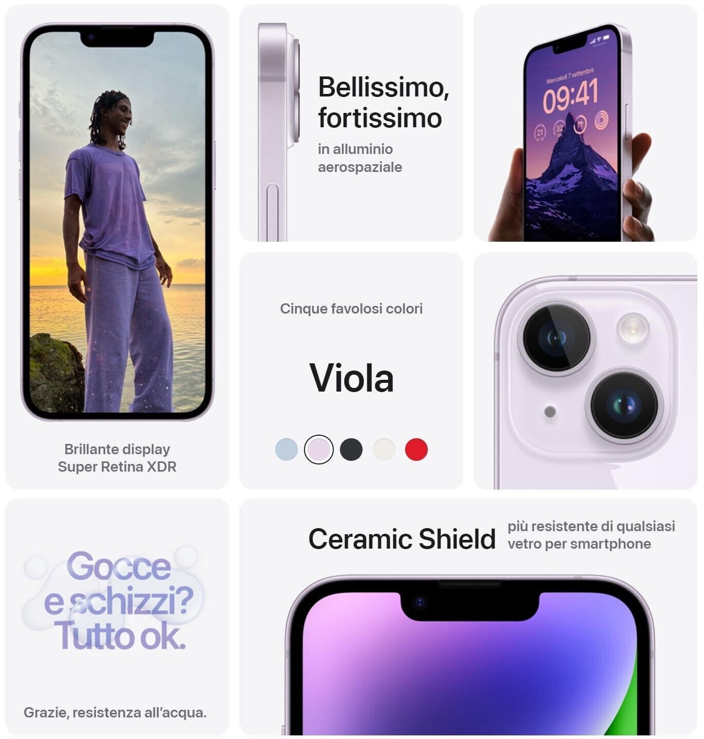 iPhone 14 - Purple - Panoramica