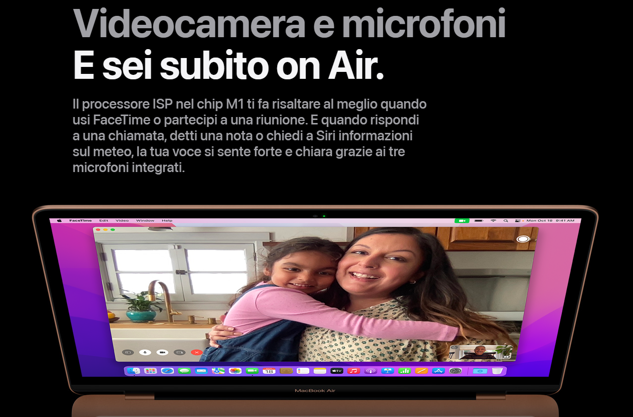 MacBook Air M1 - Videocamera