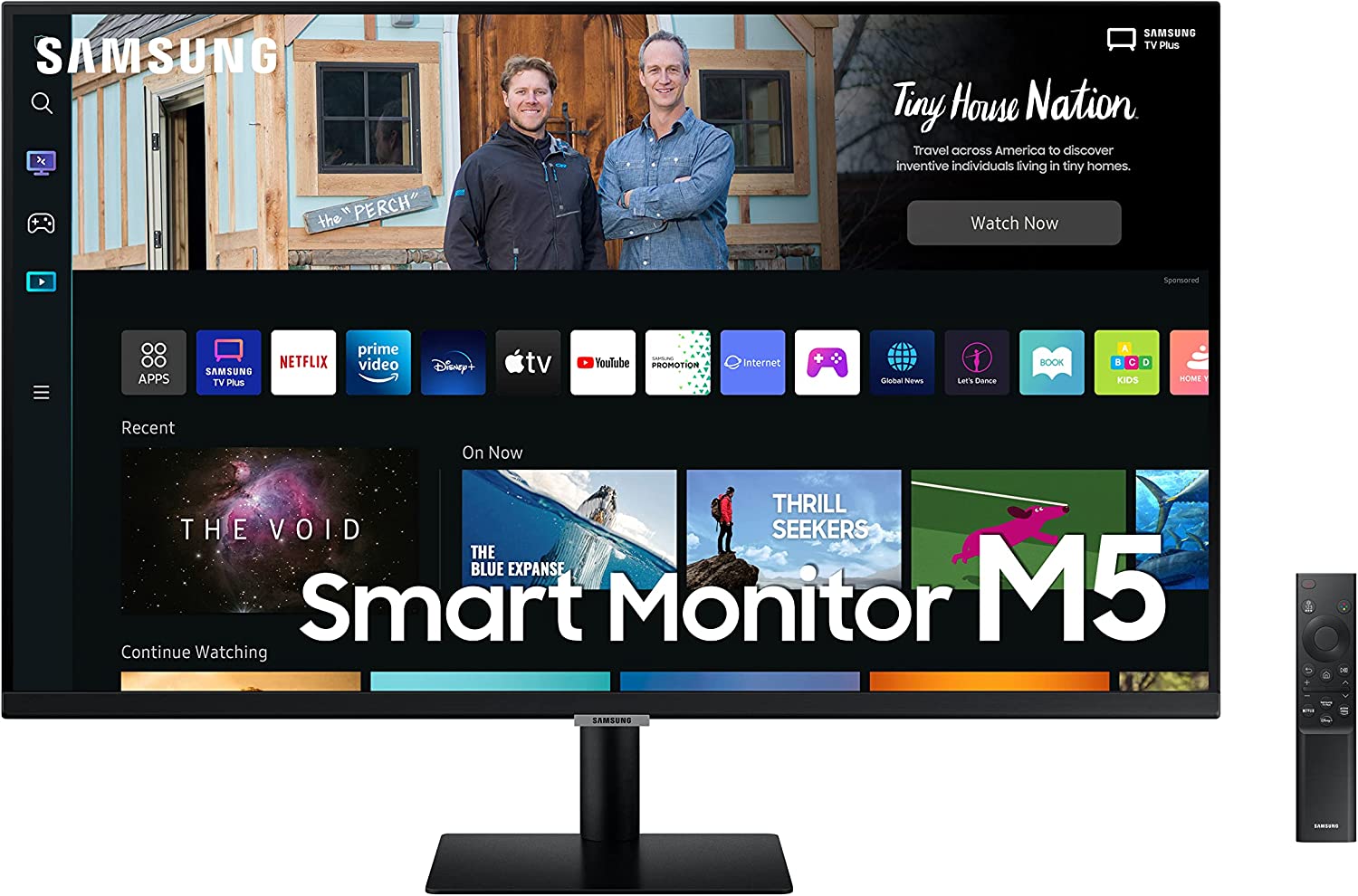 Samsung Smart Monitor M5 27 con telecomando
