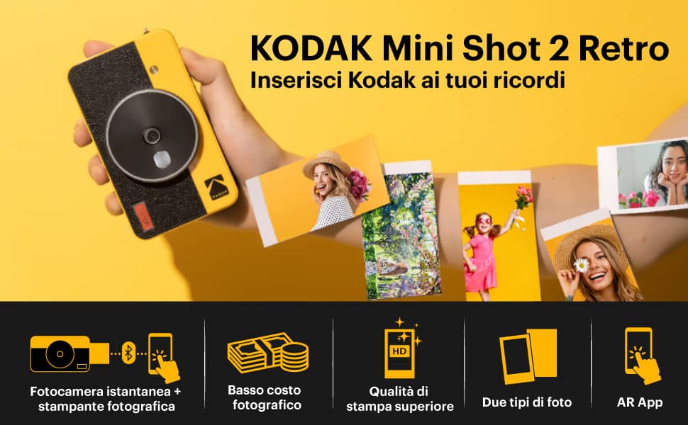 MAXI SCONTO sulla Fotocamera istantanea e stampante 2-in-1 della KODAK -  Melablog