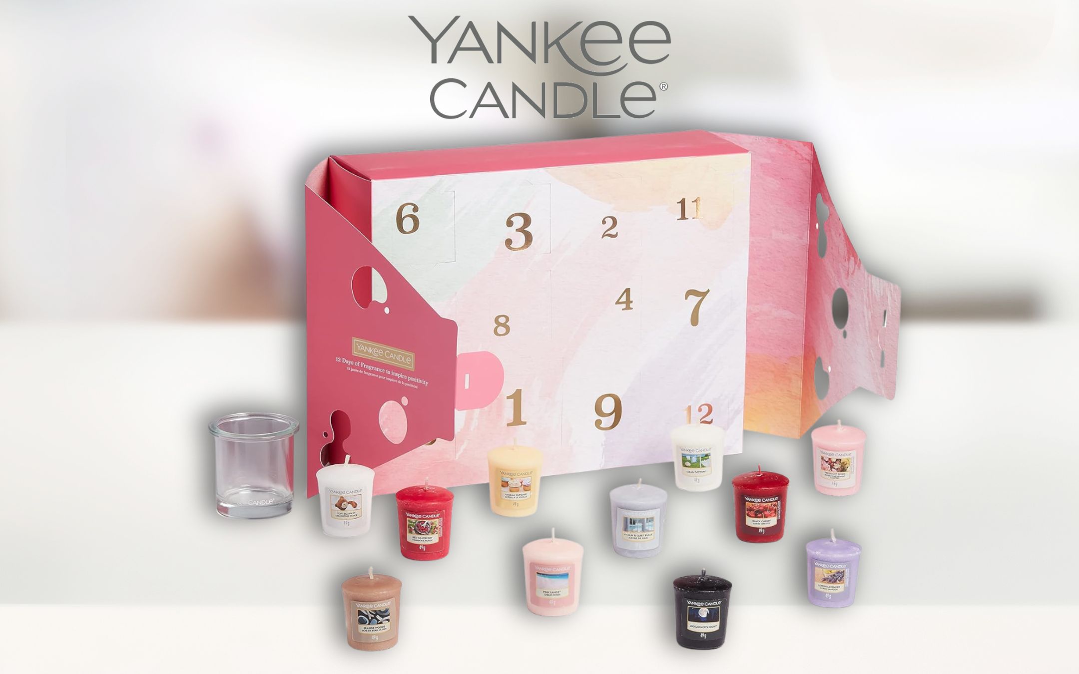 SET Yankee Candle con 12 candele: idea Calendario dell'Avvento IN