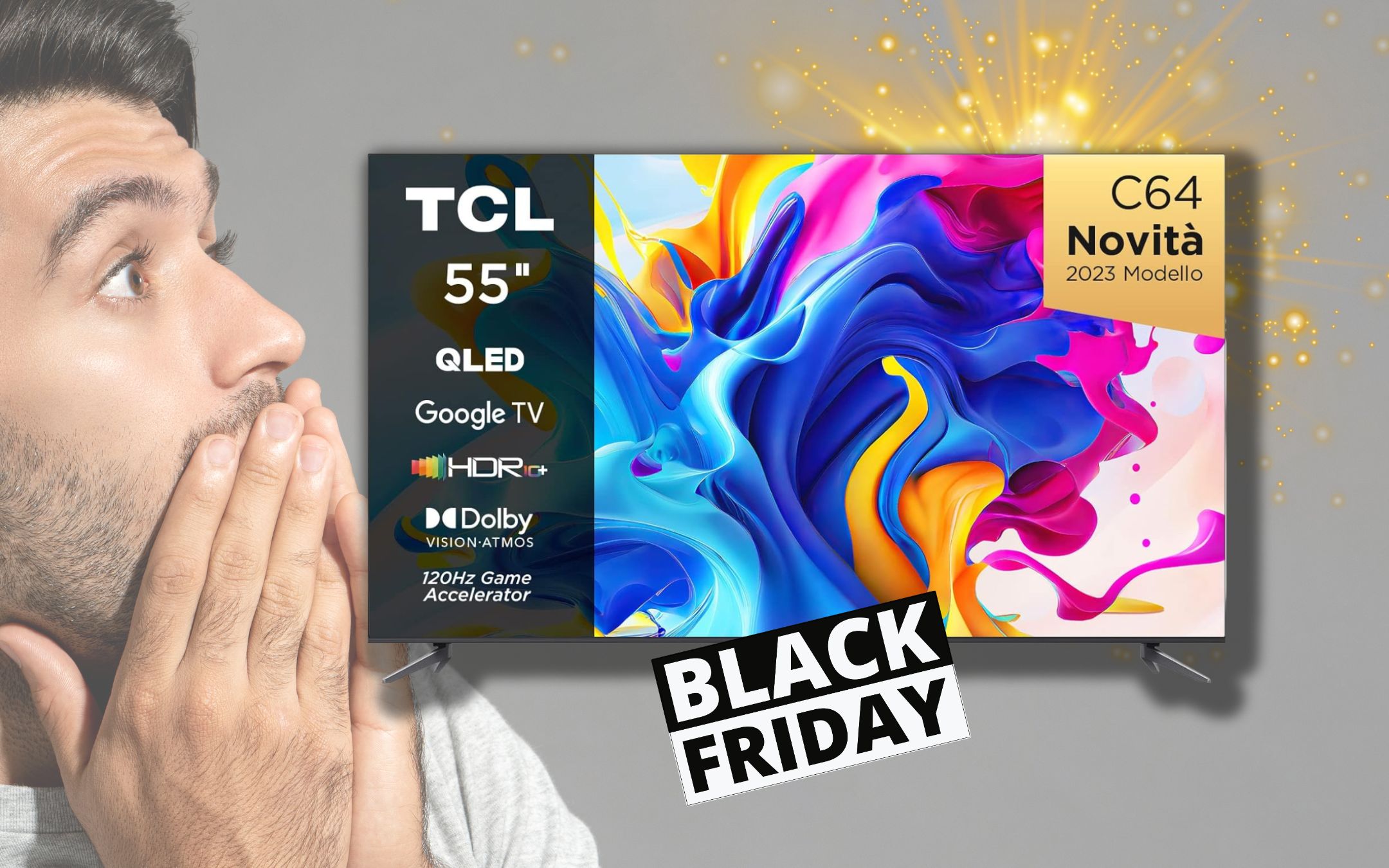 TCL TV QLED 55” 4K Un'Esperienza Visiva Incredibile a un Prezzo