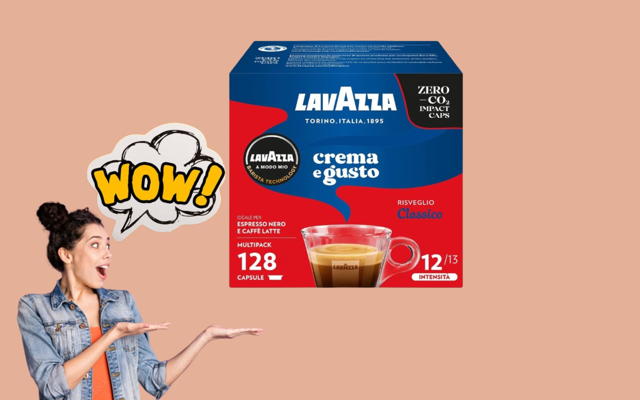 MEGA SCORTA di caffè 128 Capsule Lavazza a PREZZO STRACCIATO su Amazon