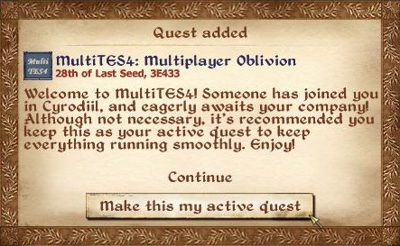 Oblivion...multiplayer?