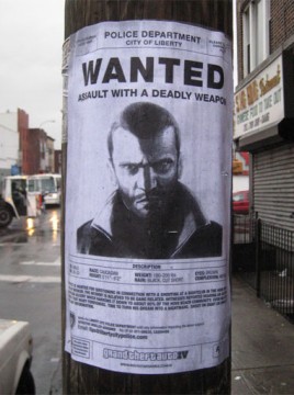 Grand Theft Auto IV: originale pubblicità a Brooklyn