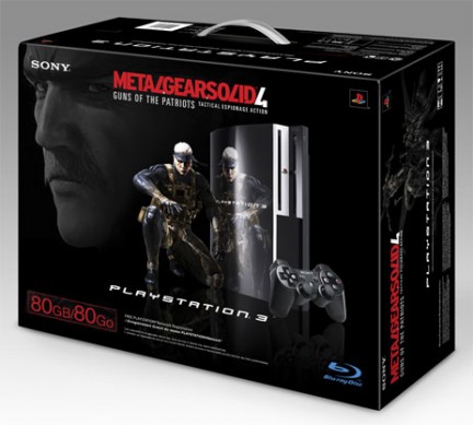 Nuovo bundle Sony: PS3 80GB con MGS4 e Dualshock 3