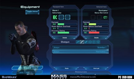 Contenuti aggiuntivi differenti per le due versioni di Mass Effect?