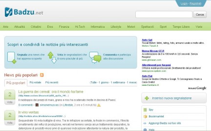 Bazdu.net: il nuovo aggregatore di notizie di casa Blogo