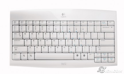 Una tastiera Logitech per Nintendo Wii