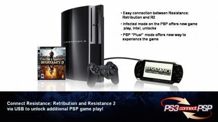 [TGS 08] Resistance 2 e Resistance: Retribution supporteranno la connettività tra PS3 ePSP