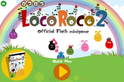 LocoRoco 2 in una demo in Flash
