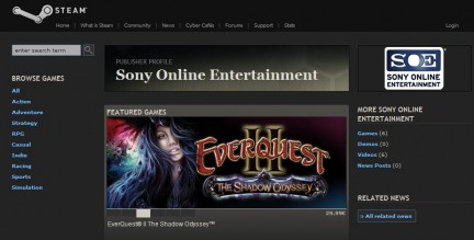 Sony Online sbarca su Steam