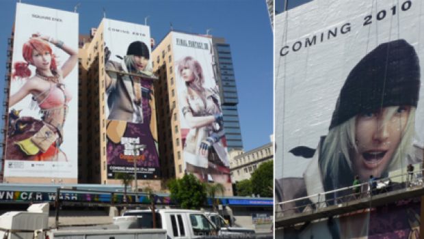 Final Fantasy XIII: megalocandine pubblicitarie