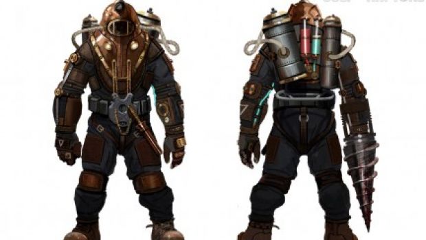 BioShock 2: il primo Big Daddy in alcuni artwork