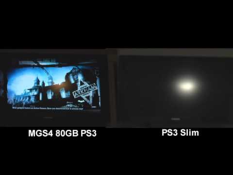 MGS4 80GB PS3 / PS3 Slim Batman: AA Level Load Comparison: